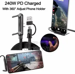 240w Foldable Kickstand Braided Type C Cable