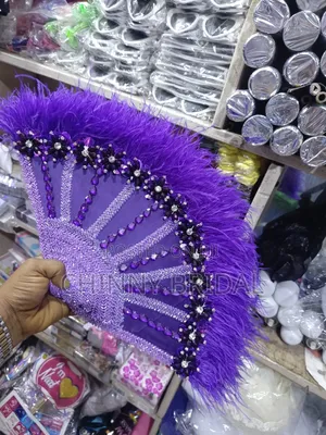 Purple Hand Fan