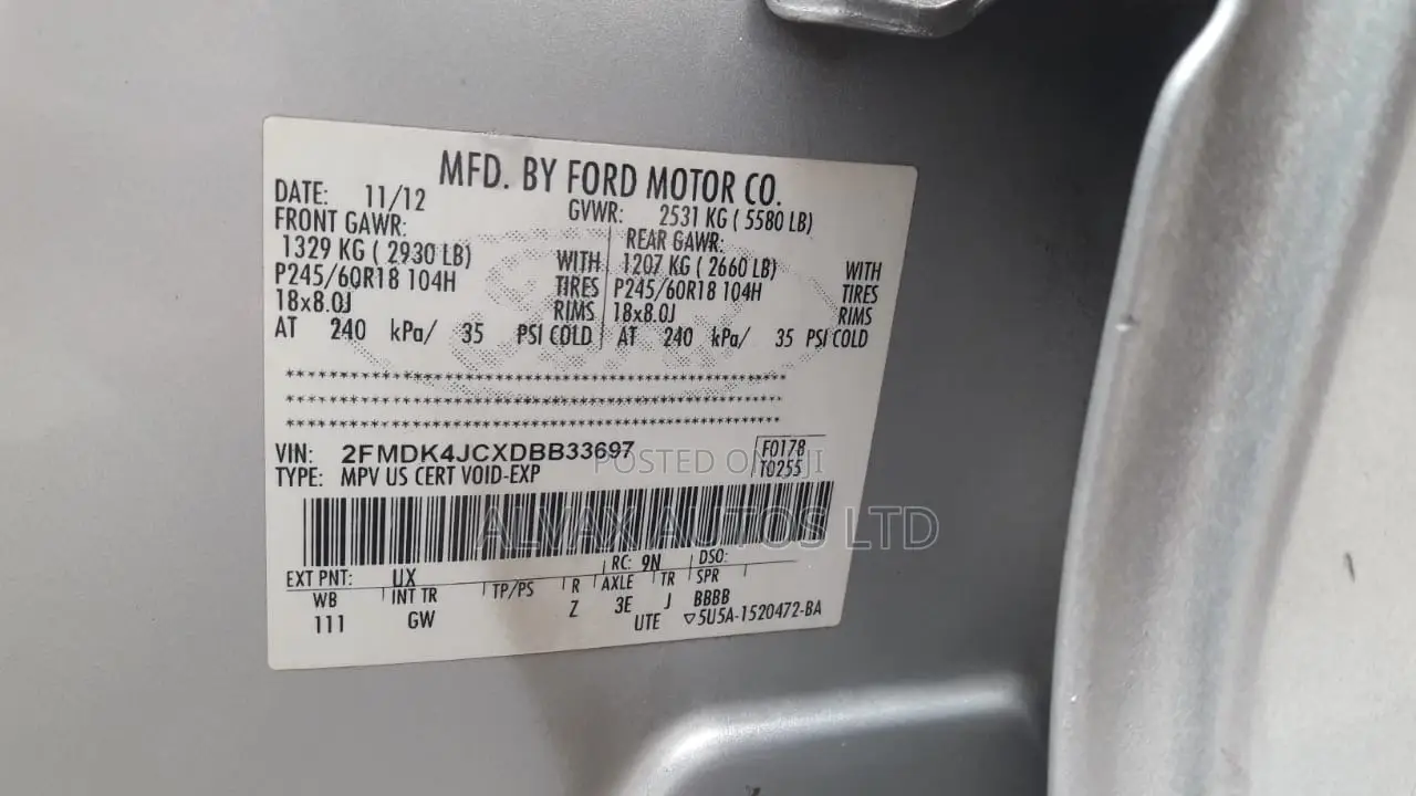 Ford Edge 2013 Silver
