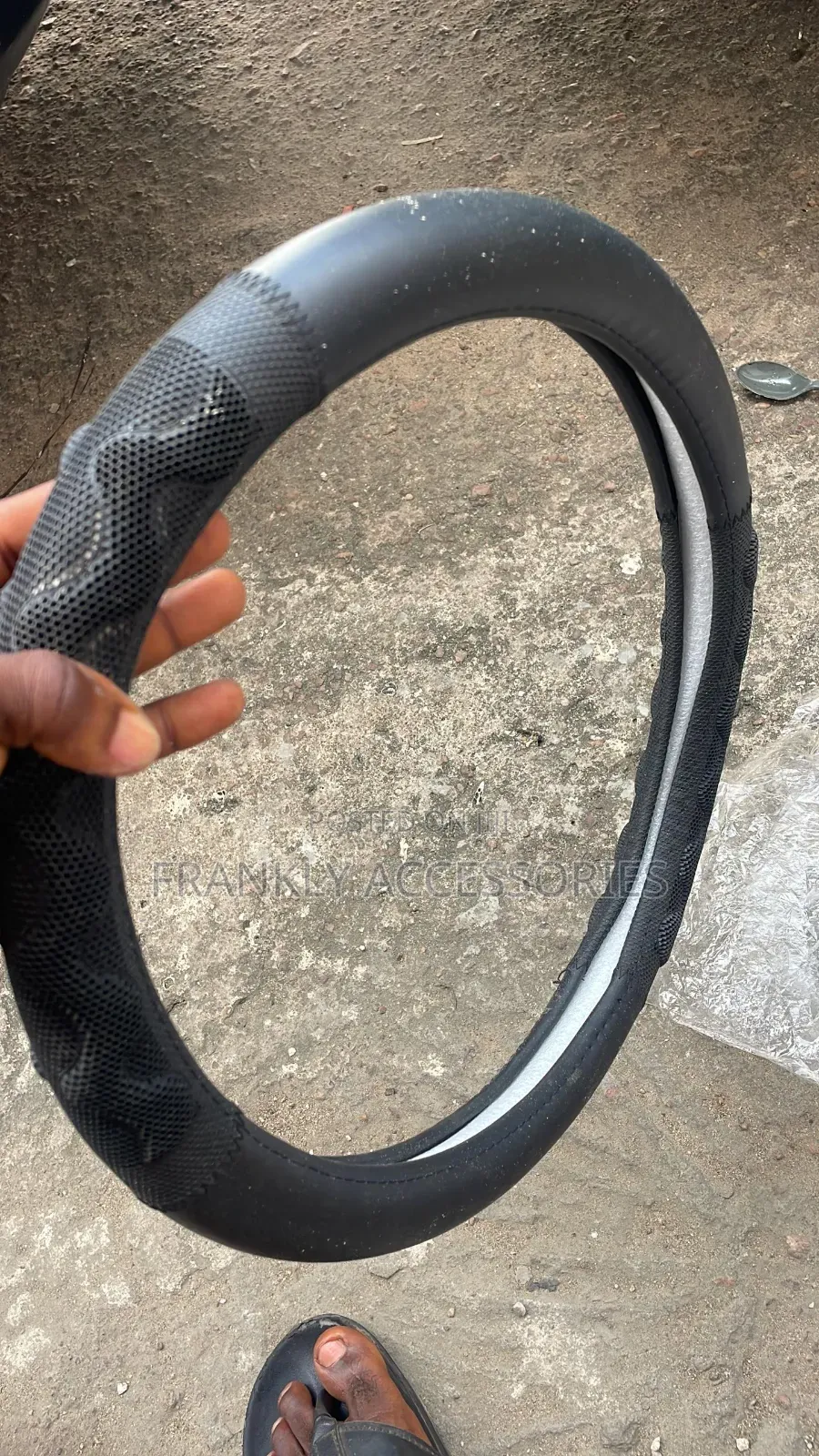 Black Steering Cover