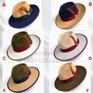Quality Wide Brim Dual Tone Hats