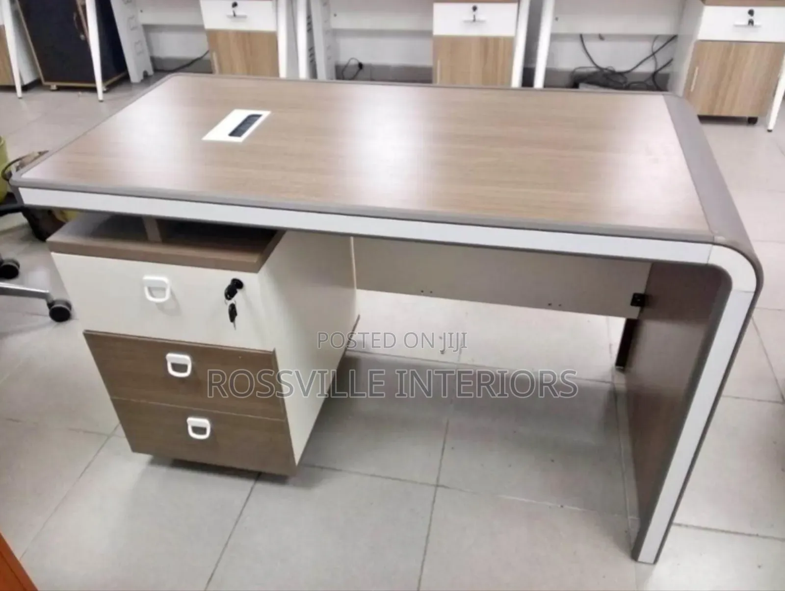 Executive Office Table – Premium Imported Wood Finish 1.2m Size