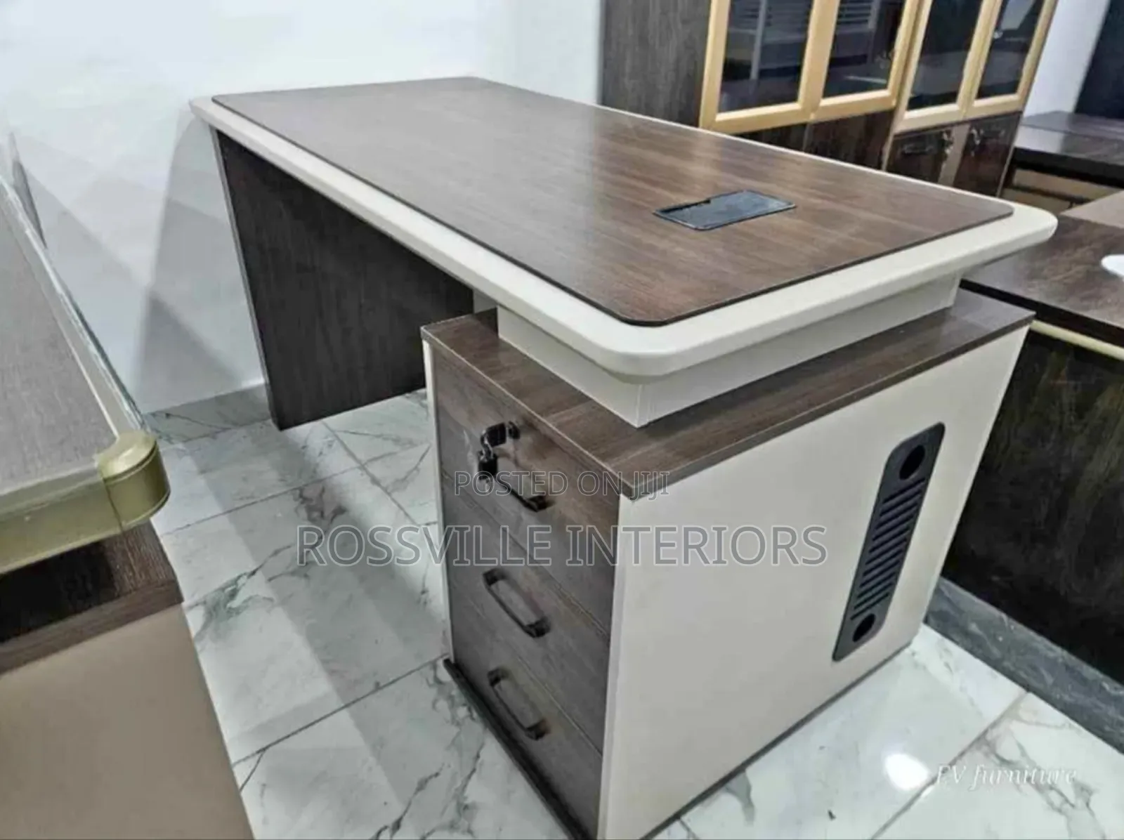 Executive Office Table – Premium Imported Wood Finish 1.2m Size