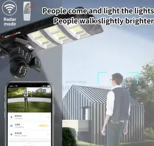 Factory Direct Solar Powered 4g Camera 9mp 3 Lens Outdoor With Light