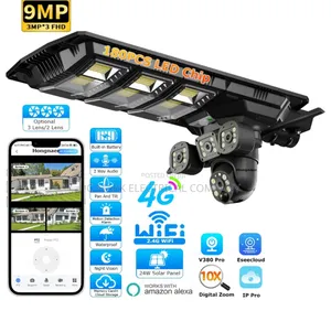 New Modern 2000w Solar Street Light With 12mp 3 Lens Camera