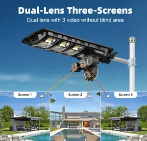 V380 Pro 3 Lens 15mp Intelligent Camera With Solar Light 4g Sim
