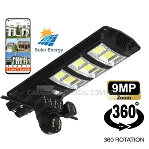 2000w Cctv Security 3 Lens Camera 15mp Solar Light Outdoor