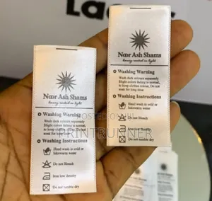 Care Instruction Label Print