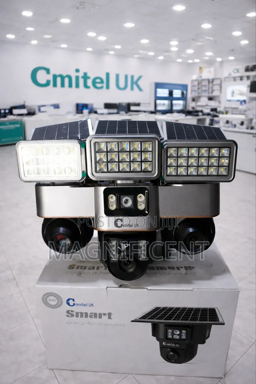 Cmitel Uk 3 Lens Solar Security Camera – Wireless Waterproof
