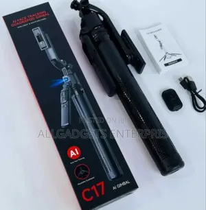 Auto Face Tracking Quadrapod Ai Gimbal Monopod Selfie Stick