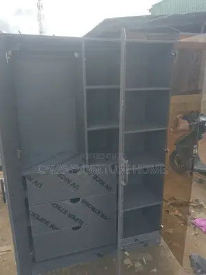 6ft X 4ft HDF High Gloss Wardrobe With Glass Door