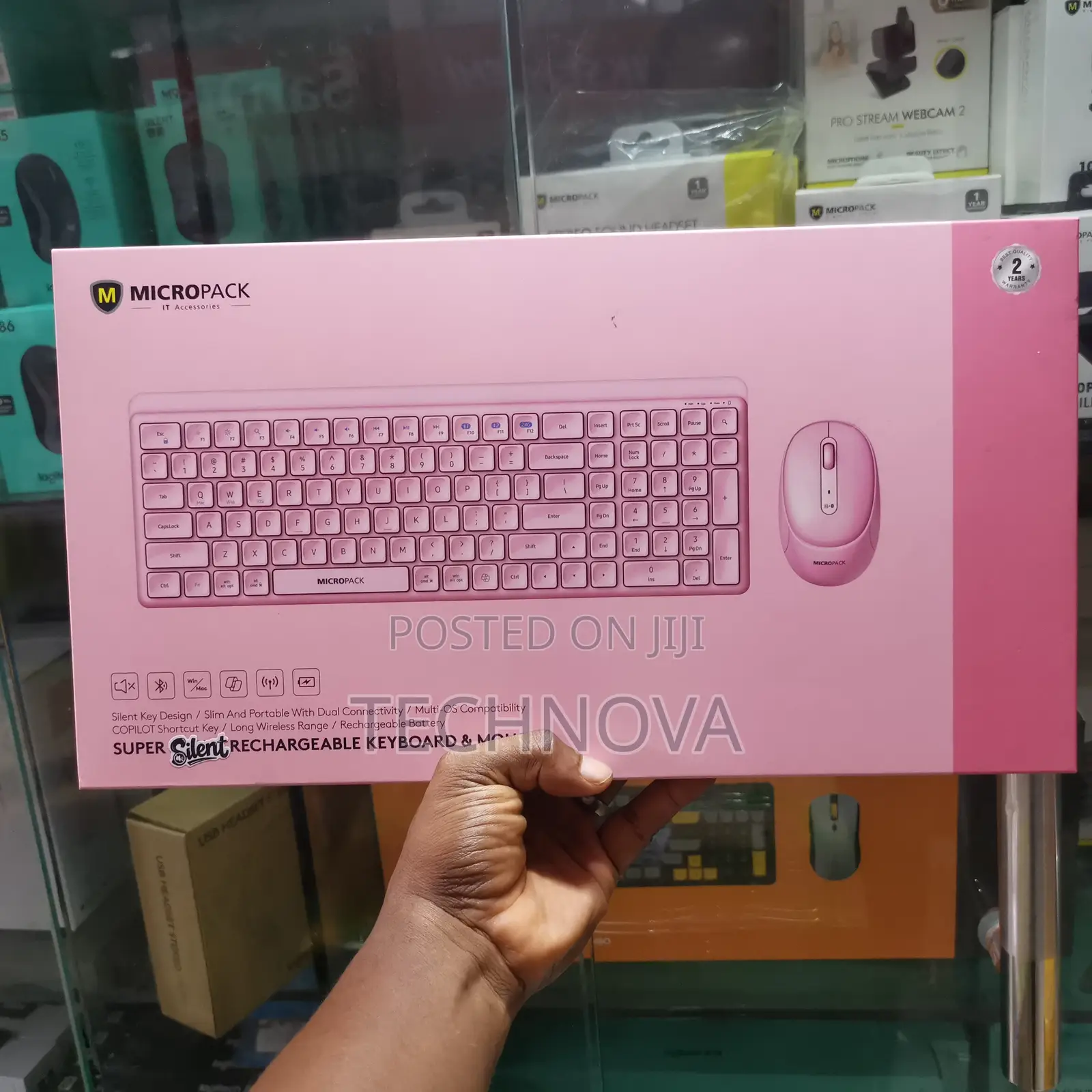 Micropack Km-268w Super Silent Rechargeable Keyboard and Mouse Combo