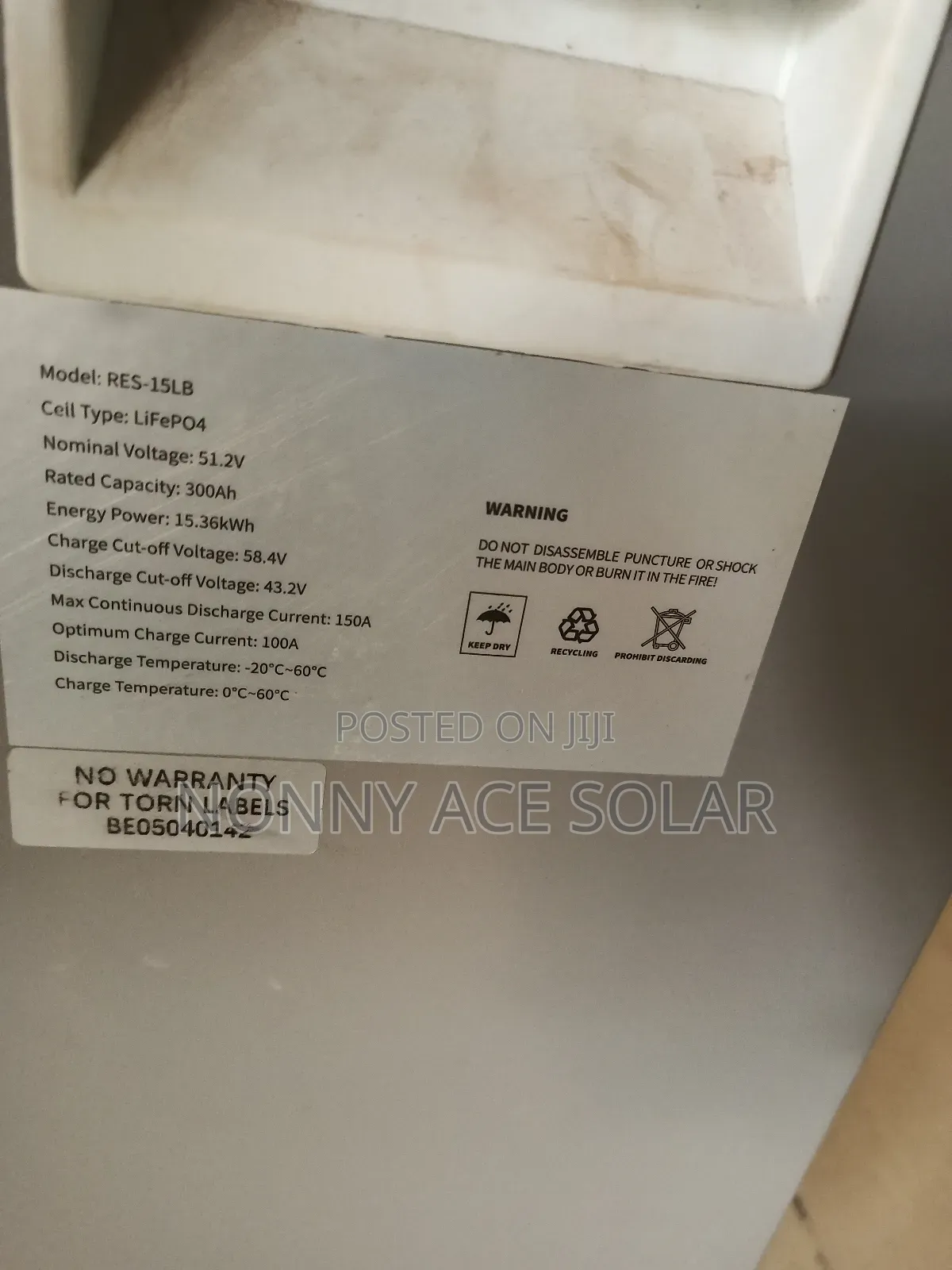 Hyperpower 15kwh Lithium Battery