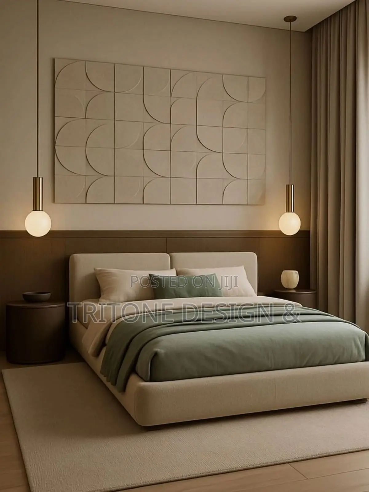 Modern Bedroom Interior Visualization
