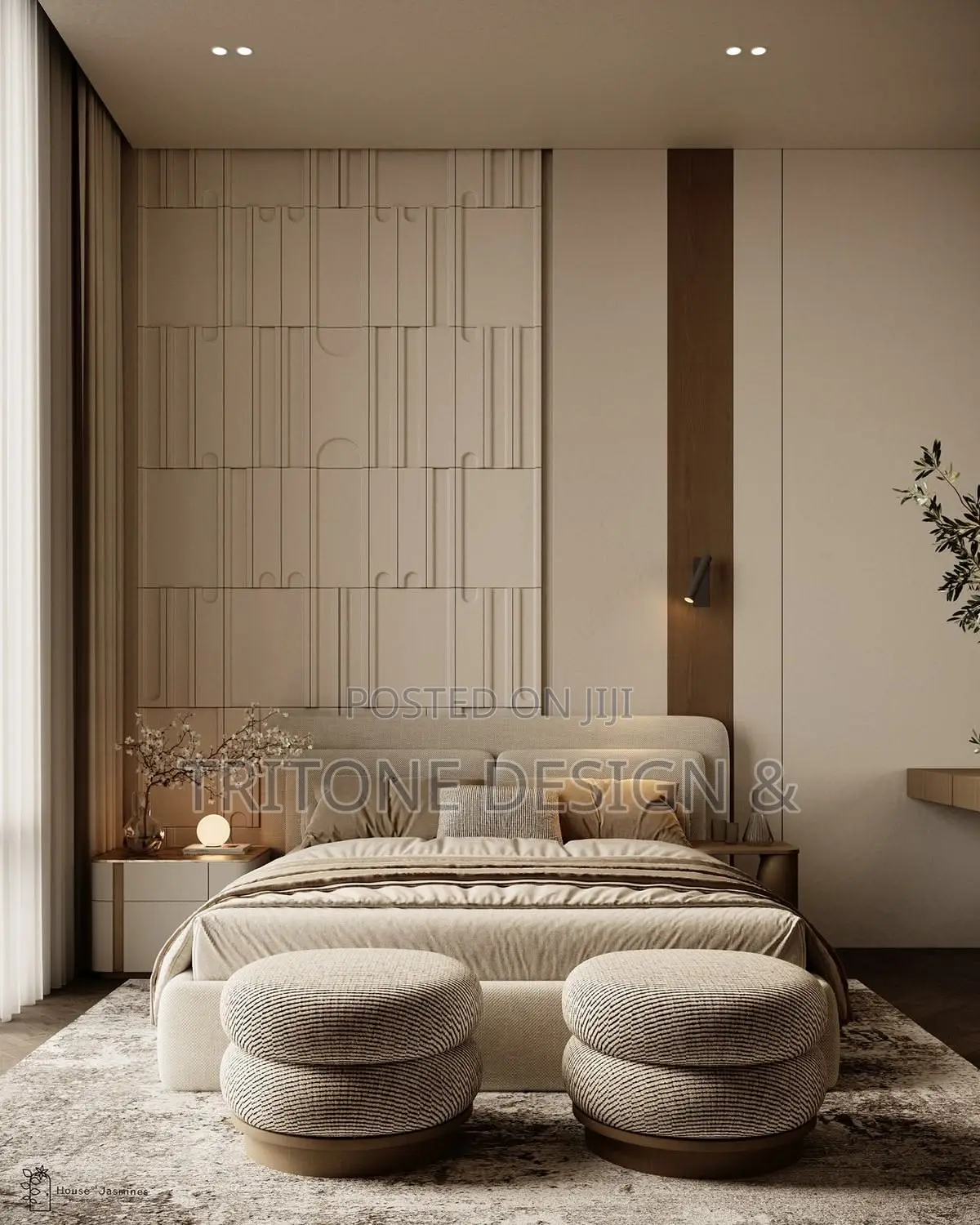 Modern Bedroom Interior Visualization