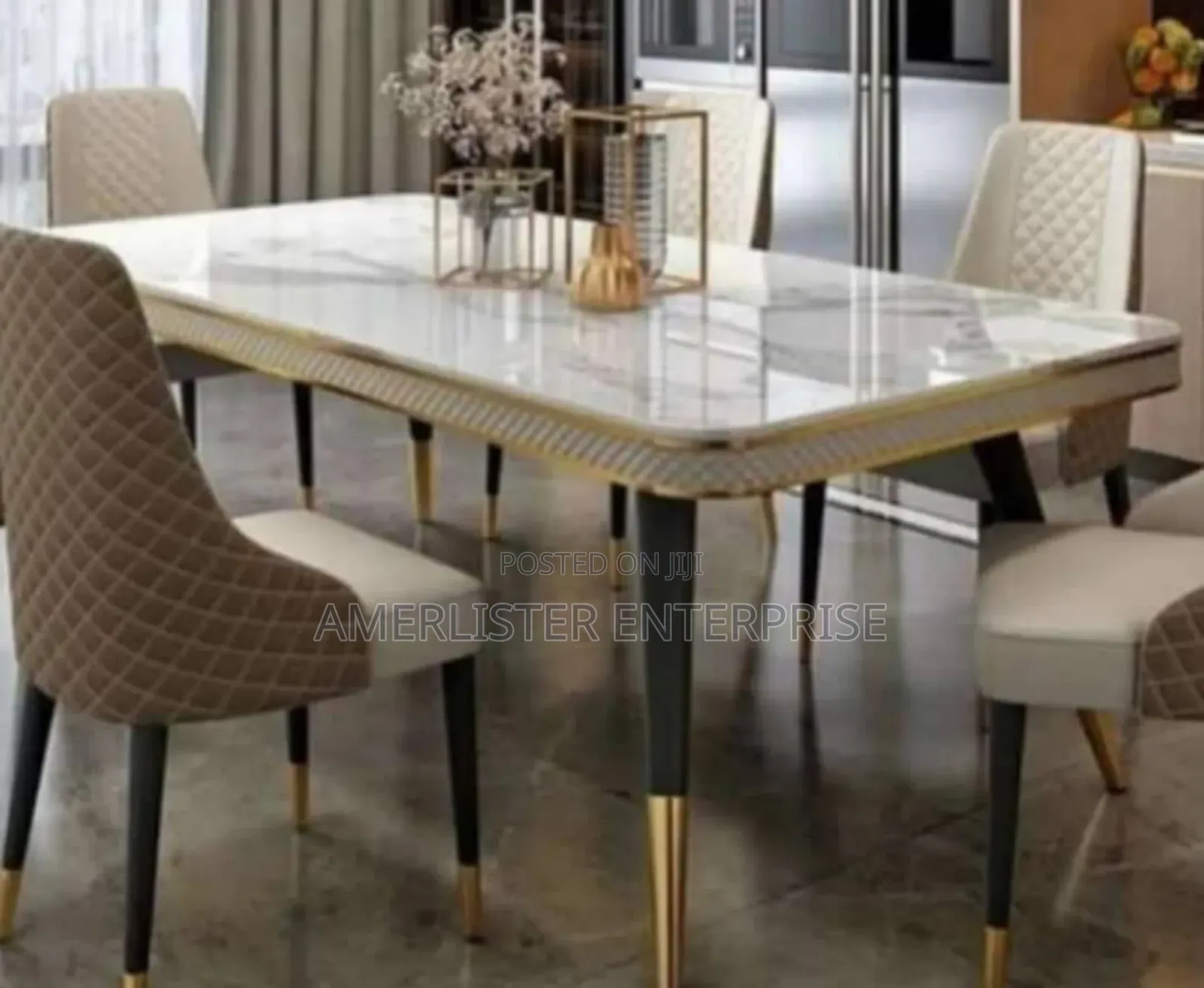Original Marble Top Dining Table
