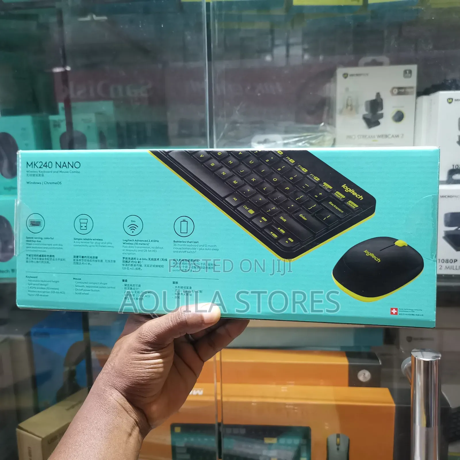 Logitech Mk240 Nano Wireless Keyboard and Mouse Combo