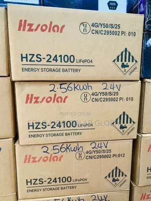 2.56kwh 24v Hzsolar Lithium Battery