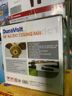 56"Ac/Dc Duravolt Ceiling Fan