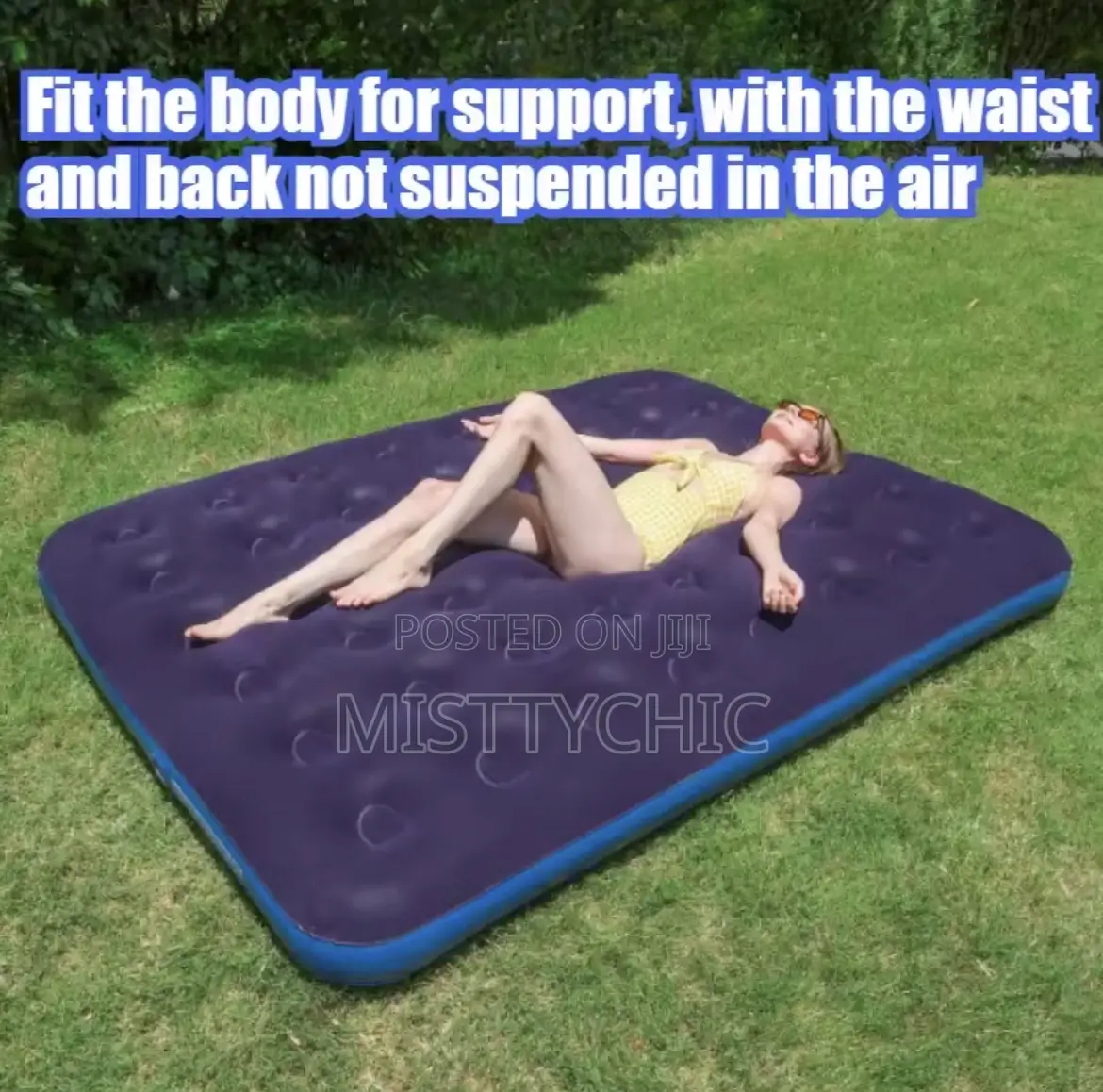 Inflatable Mattress for Guests Home,Flocking