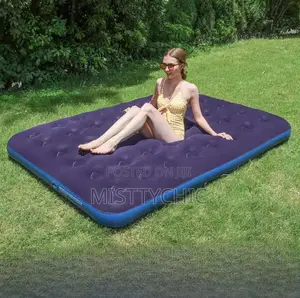 Inflatable Mattress for Guests Home,Flocking