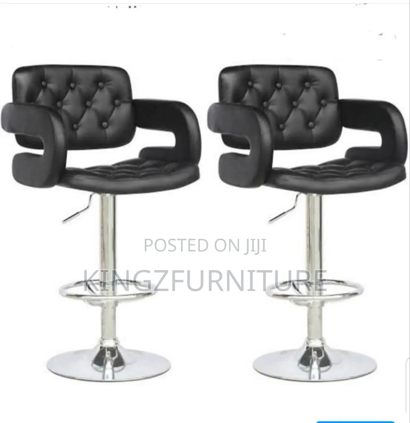 Tufted Modern Swivel Bar Stool