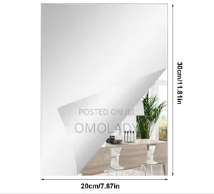 20 X 30cm Rectangular Adhesive Mirror Sticker