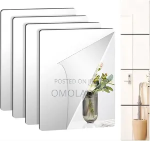 20 X 30cm Rectangular Adhesive Mirror Sticker