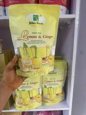 Winstown Lemon and Ginger Herbal Tea.