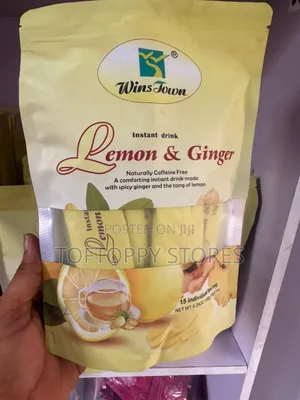 Winstown Lemon and Ginger Herbal Tea.