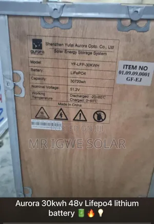 30kwh Aurora Lithium Battery