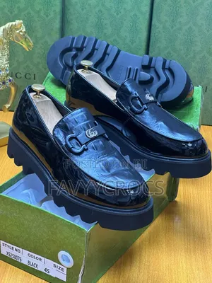 Gucc All Black High Quality Loafers