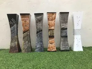 24-Inch Wooden Vases