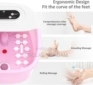 Ocean Wave "Foot Spa Bath Massager With Heat Bubbles Vibration"