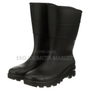 Pv Rubber Rainboots Black