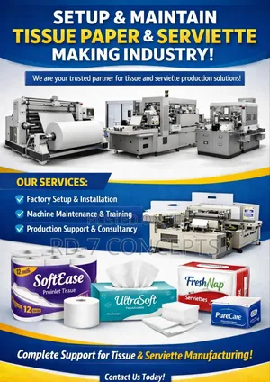Toilet Tissue Paper Industry Setup Installation