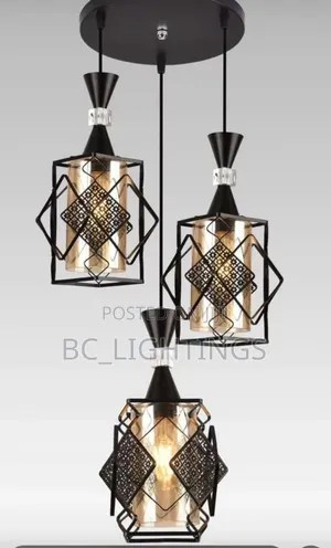 Modern 3 in 1 Iron Dropping Pendant Light