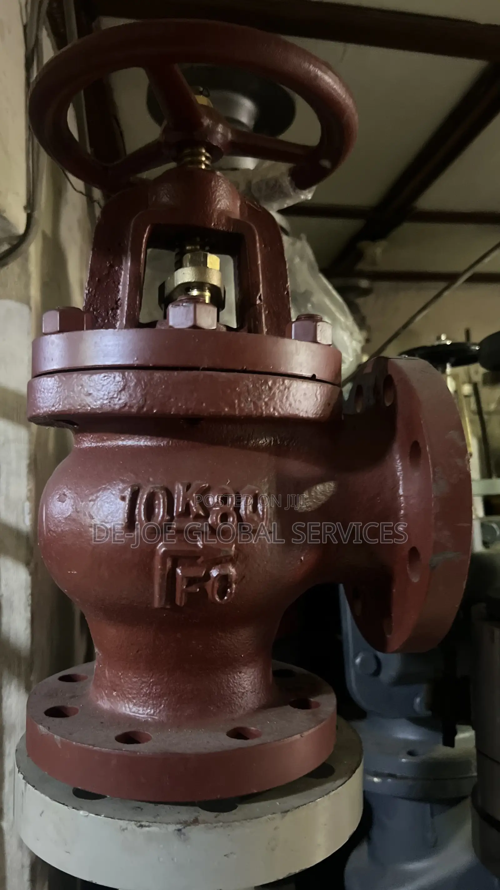 Cast Iron Flanged Angle Globe Valve 80