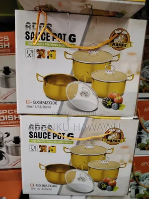 3 Set Gold Sauce Pot