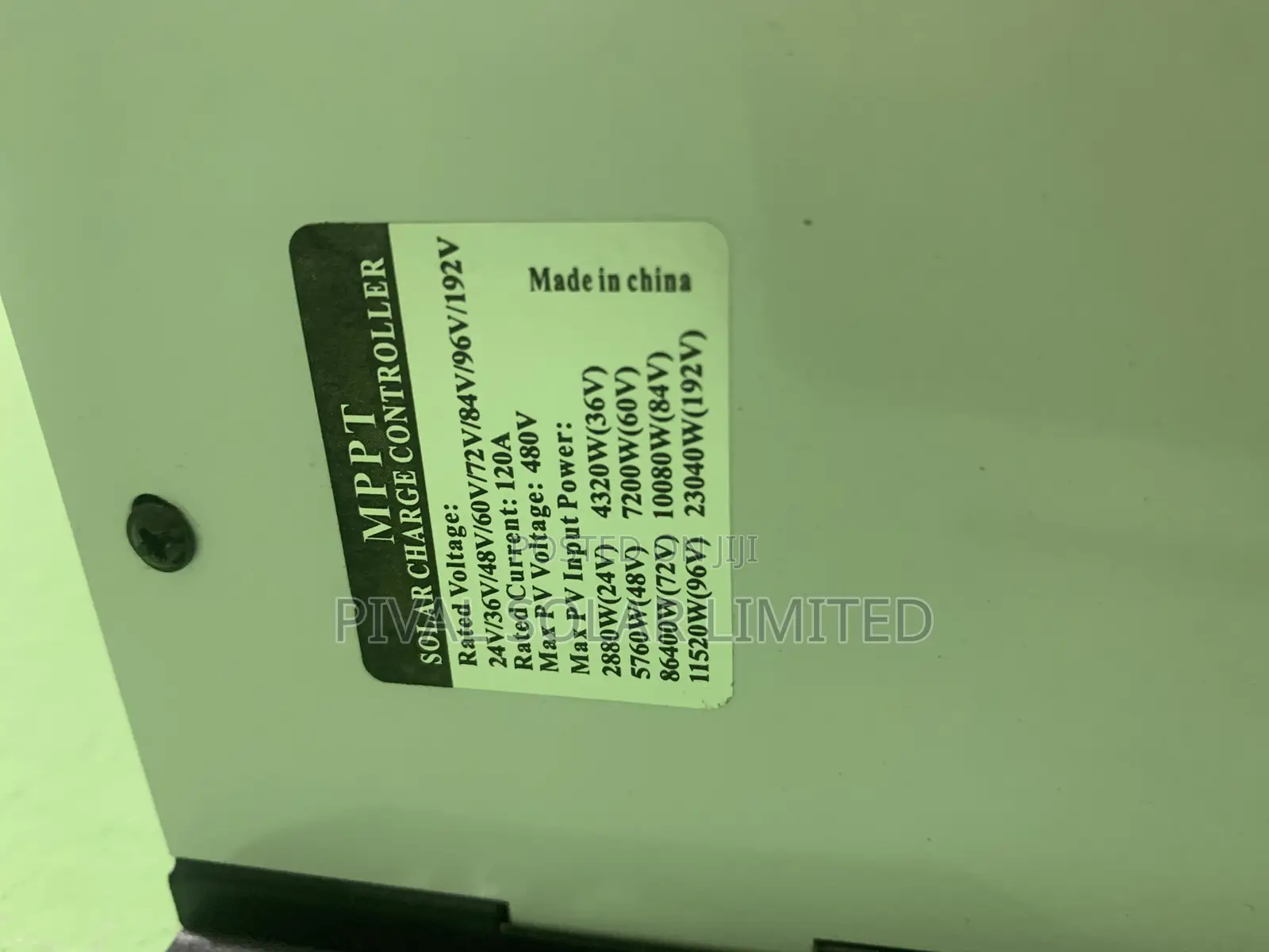 120amps 48volts MPPT Charge Controller