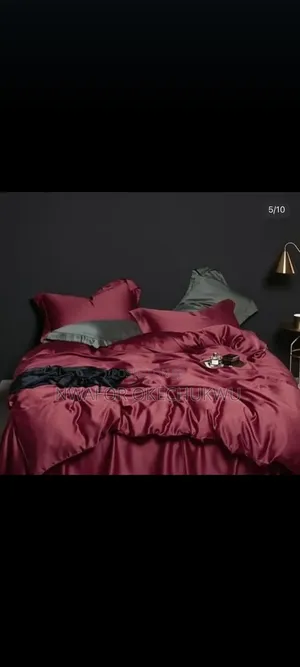 New Deep Purple Color Plain Set of Bedsheets,Duvet and Pillow Cases