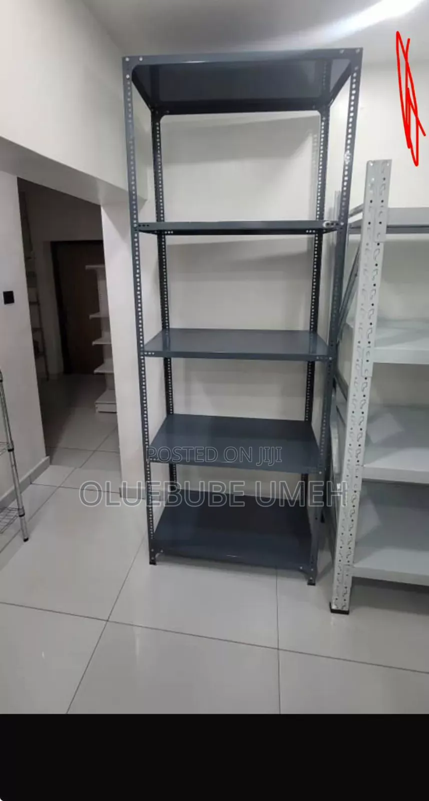 Gray Steel Angle Rack