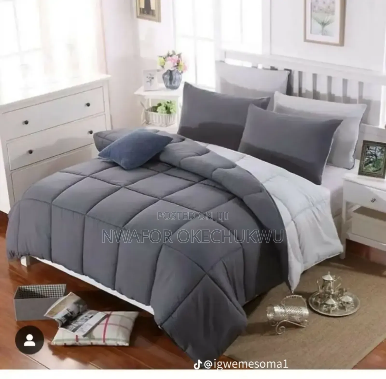 Plain Standard 6by6 Set Bedsheets Material