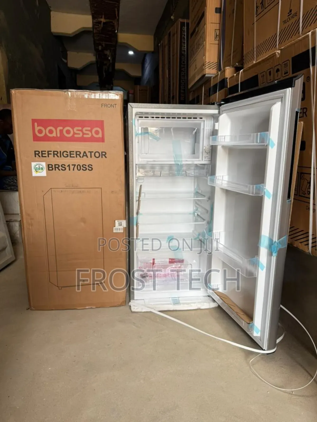 Barossa Single Door Refrigerator Stainless Body