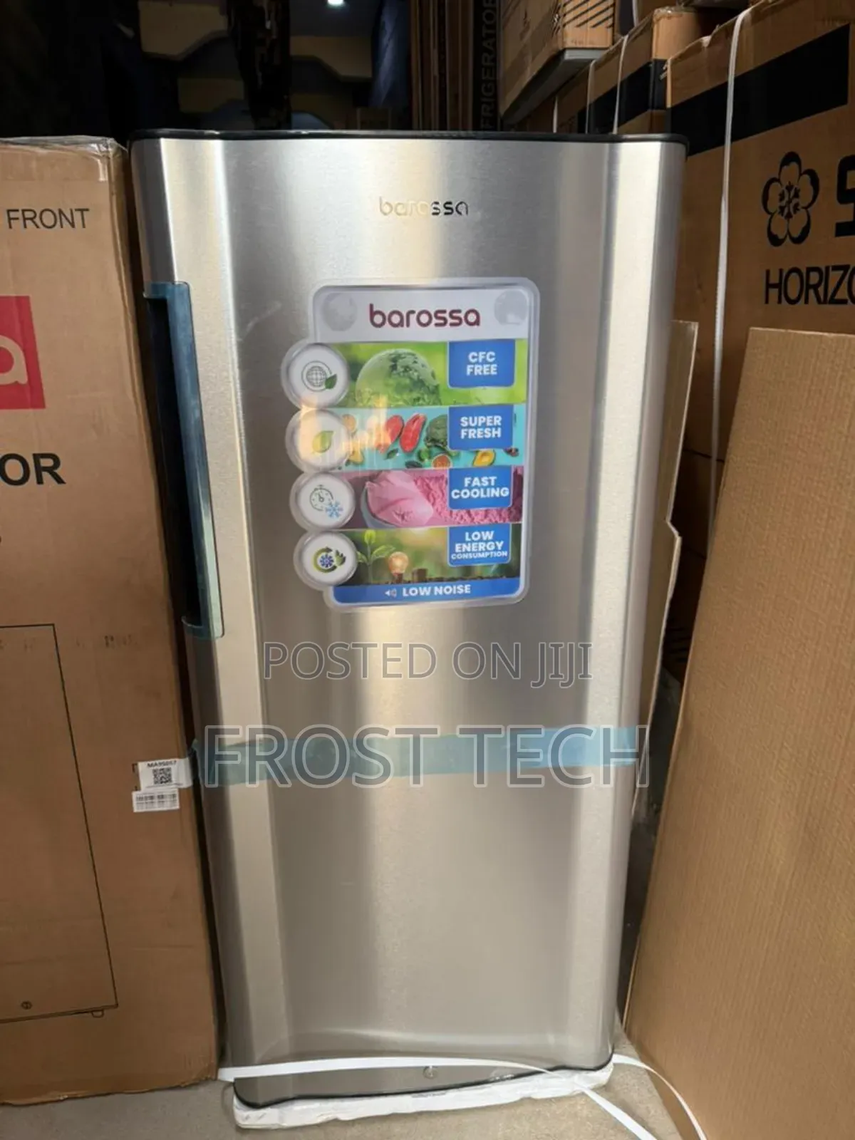 Barossa Single Door Refrigerator Stainless Body