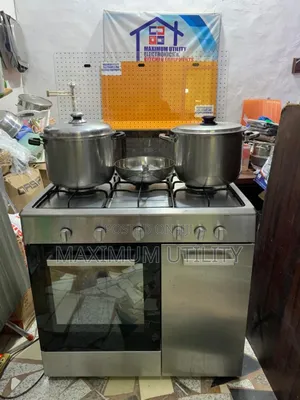 Elba Freestanding 90 by 60 Cm Stainless Steel Gas Cooker Clean Uk Used
