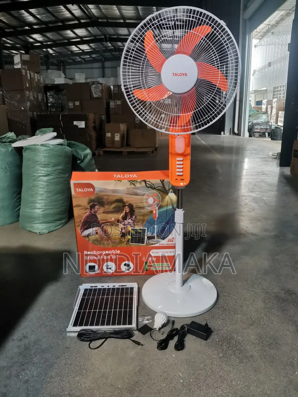 No Light? 20+ Hours Guarantee(Complete Package) Solar Rechargeable Fan
