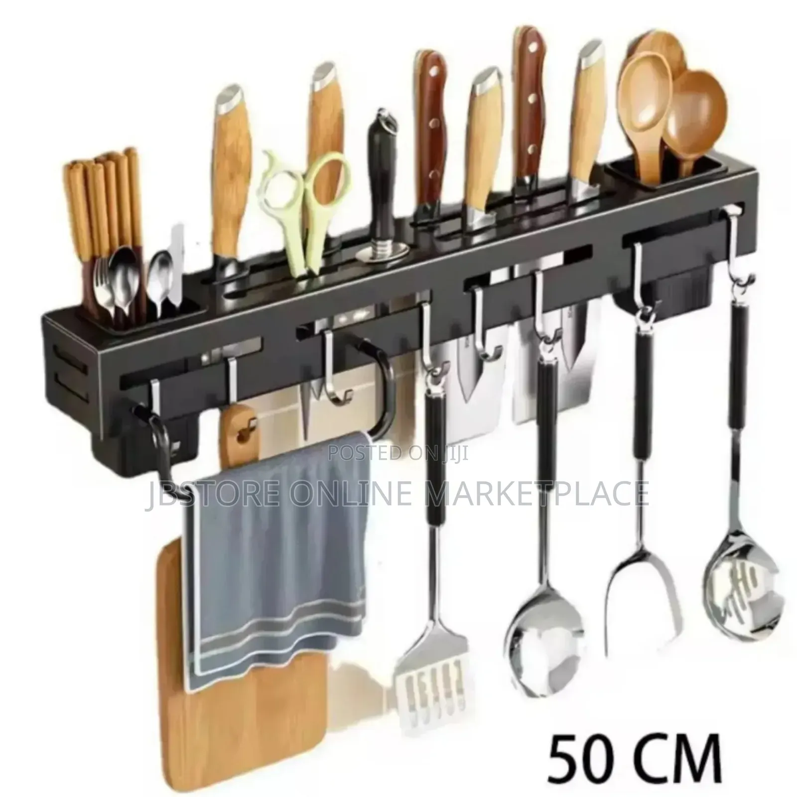 50cm Wall-mounted Kitchen Organizer Rack