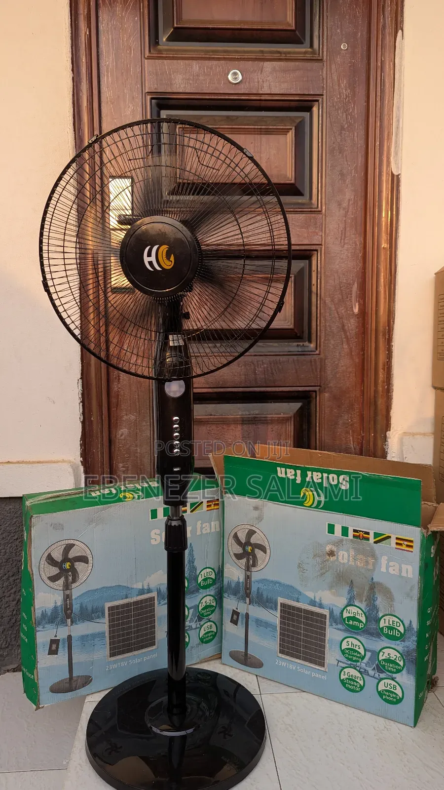 Solar Rechargeable Fan (HC)