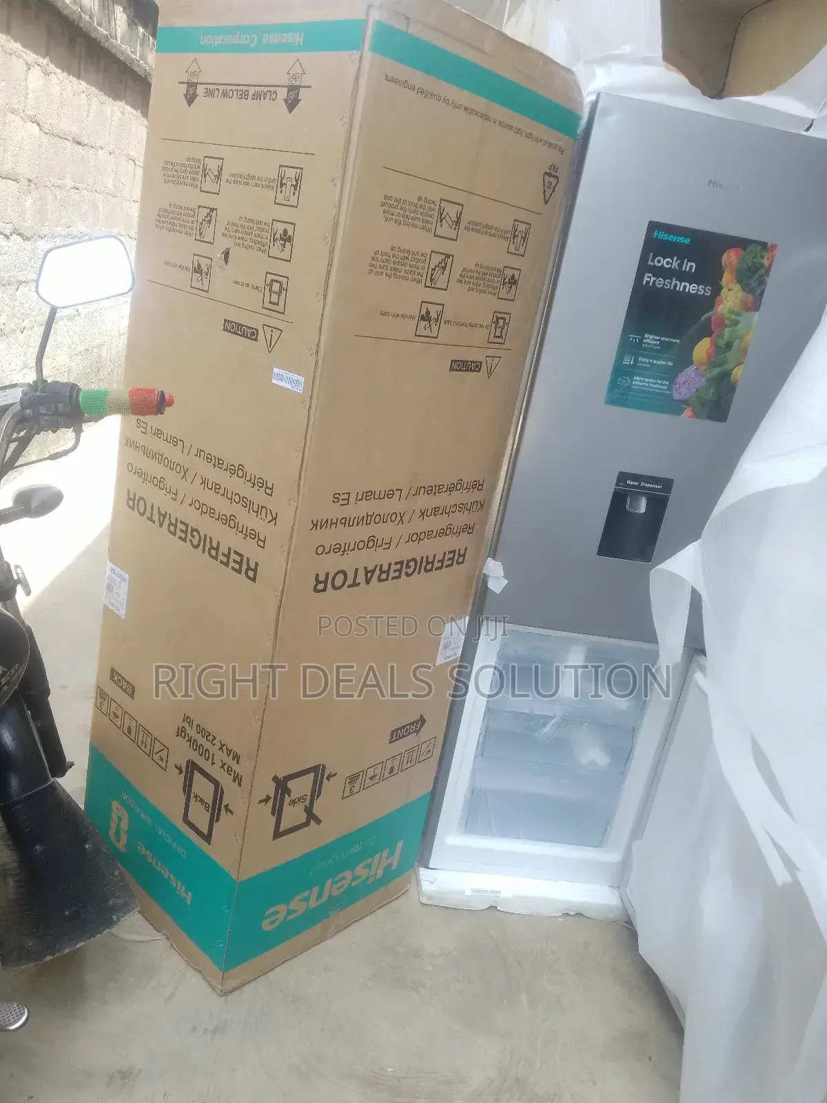Spacious Hisense 264l Bottom Freezer Refrigerator 35dcb